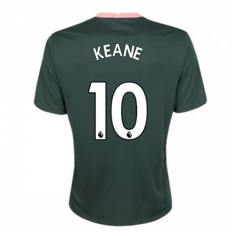 Tottenham Hotspur Away Kit Soccer Jersey KEANE 10 2020/21